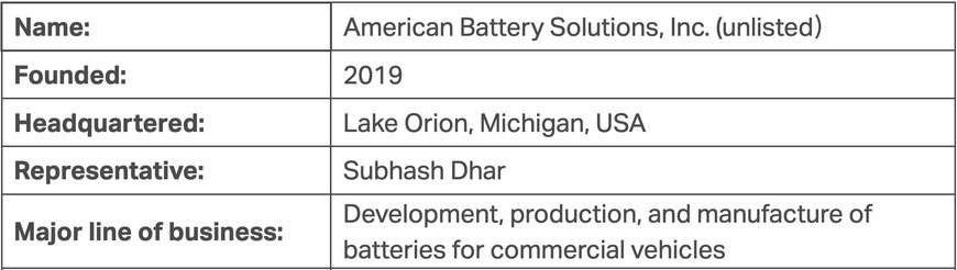 Komatsu announces plans to acquire U.S.-based manufacturer American Battery Solutions, Inc